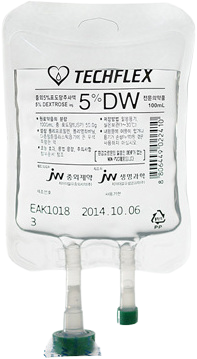 중외5%포도당주사액_(5g/100mL/백) 제품 사진