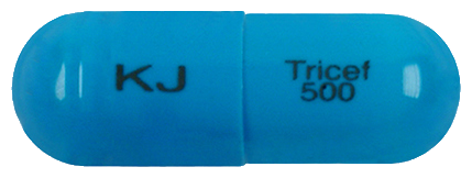 트리세프캡슐500mg 제품 사진