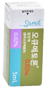 오큐메토론점안액0.02%_(1mg/5mL) 제품 사진