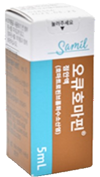 오큐호마핀점안액_(0.1g/5mL) 제품 사진