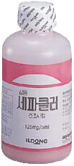 일동세파클러수화물건조시럽_(3.75g/150mL) 제품 사진