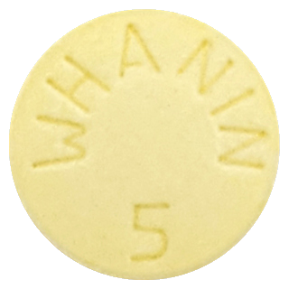 아렌드정5mg 제품 사진