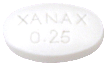 자낙스정0.25mg 제품 사진