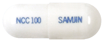 뉴로카바캡슐100mg 제품 사진
