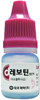 레보틴점안액_(25mg/5mL) 제품 사진