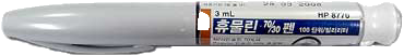 휴물린 70/30 퀵펜주 100단위/mL _(300unit/3mL) 제품 사진