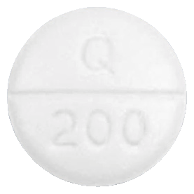 큐로켈정200mg 제품 사진