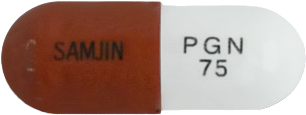뉴로카바-피지캡슐75mg 제품 사진