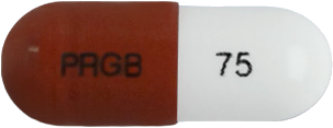 프리가바캡슐75mg 제품 사진