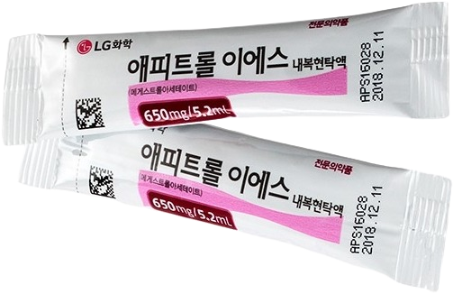 애피트롤이에스내복현탁액_(0.65g/5.2mL) 제품 사진