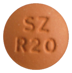 스타바스터정20mg 제품 사진