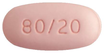 듀오웰정80/20mg 제품 사진