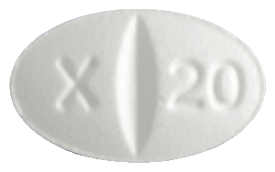 엑스프람정20mg 제품 사진