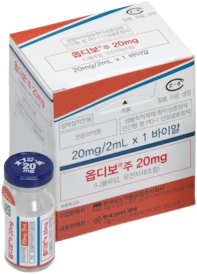 옵디보주20mg_(20mg/2mL) 제품 사진