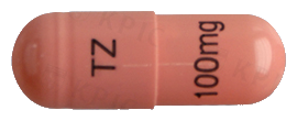 테모람캡슐100mg 제품 사진