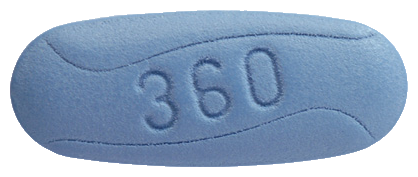 엑스자이드필름코팅정360mg 제품 사진