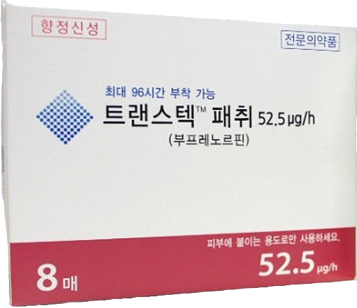 트랜스텍패취52.5μg/h 제품 사진