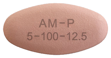아모잘탄플러스정 5/100/12.5mg 제품 사진