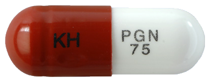 가바메드캡슐75mg 제품 사진
