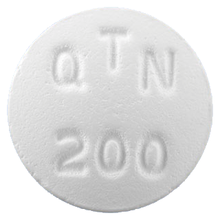 쿠아틴정200mg 제품 사진