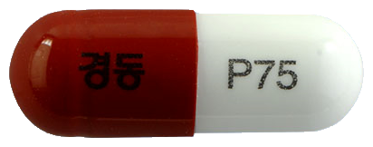 뉴카펜캡슐75mg 제품 사진