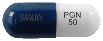 뉴로카바피지캡슐50mg 제품 사진