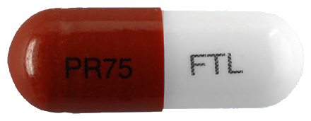프레탑캡슐75mg 제품 사진