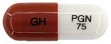 프레발캡슐75mg 제품 사진