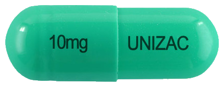 유니작캡슐10mg 제품 사진