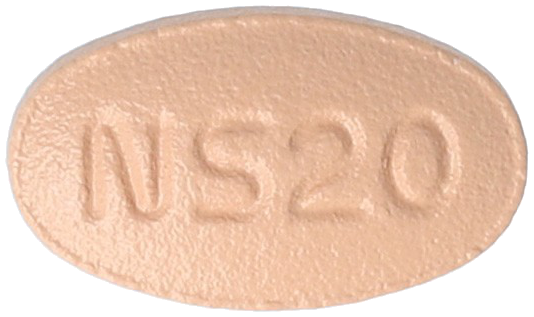 엔티심바정20mg 제품 사진