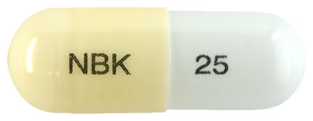 가바메드캡슐25mg 제품 사진