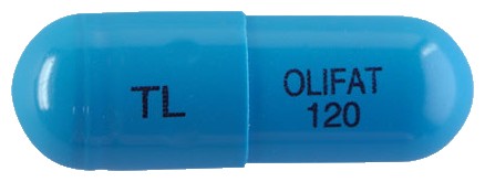 올리팻캡슐120mg 제품 사진