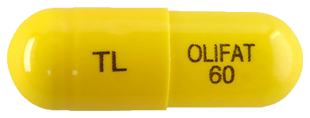 올리팻캡슐60mg 제품 사진
