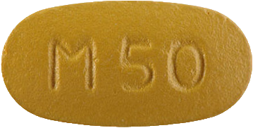 미라벡서방정50mg 제품 사진