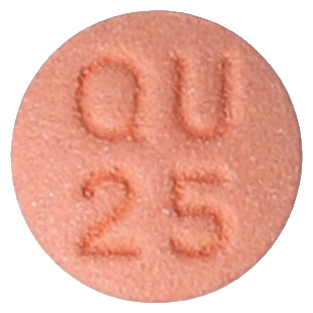 케타핀정25mg 제품 사진