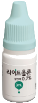라이트올론점안액0.7%_(23.28mg/3mL) 제품 사진