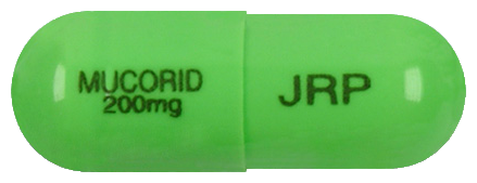 뮤코리드캡슐200mg 제품 사진