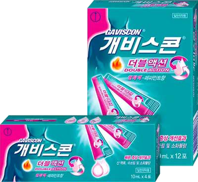 개비스콘더블액션현탁액 제품 사진