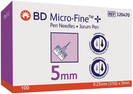 BD MicroFine 5mm 0.23mm 제품 사진